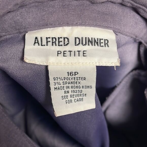 Alfred Dunner Ladies Petite Plum Long Sleeve Shirt Jacket, Size 16P, Purple - Picture 7 of 8